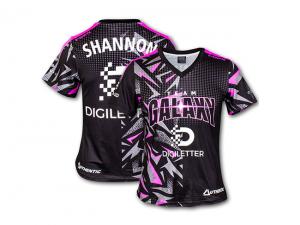 ノベルティ フルカラーレディーススポーツVネックTシャツ（180gsm）