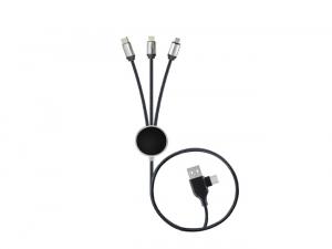 ノベルティ 3-In-1 LED RPET Charging Cables (120cm)
