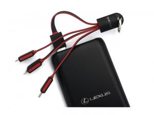 ノベルティ 3-In-1フラットLED充電ケーブル