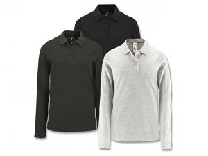 ノベルティ レディース長袖ポロシャツ（180gsm）