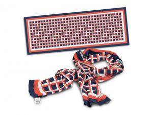 ノベルティ フルカラープリントクレープスカーフ（70gsm）