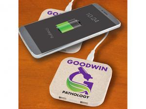 ノベルティ 2 つの USB ポートを備えた Eco ワイヤレス充電器