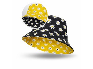 Promotional フルカラープリントのリバーシブルバケットハット