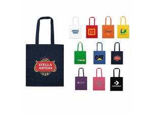 Promotional ブランドのカラフルなコットン キャリコ バッグ (140gsm)