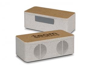 ノベルティ 麦わらスピーカー ワイヤレスチャージャー