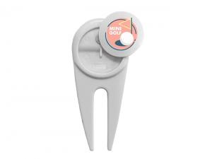 ノベルティ 2 in 1 プラスチック製ゴルフディボット補修器