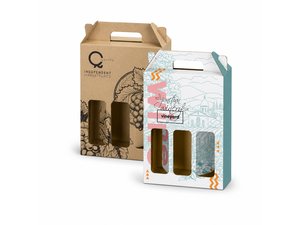 Promotional キャリーハンドル付きトリプルスマートワインプレゼンテーションボックス