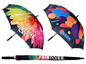 Promotional ポーチ付きフルカラーゴルフ傘