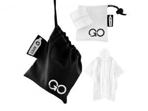 ノベルティ 再利用可能なポーチ付きポンチョ