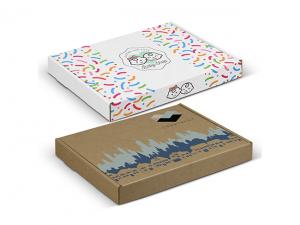 ノベルティ 蓋付きダイカットボックス (230x165x22mm)