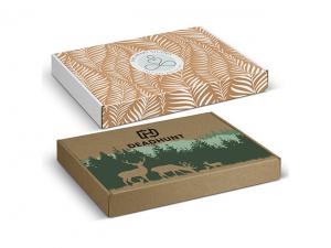 ノベルティ 蓋付きダイカットボックス (320x230x35mm)