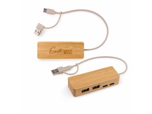 Promotional USBハブ（バンブー）