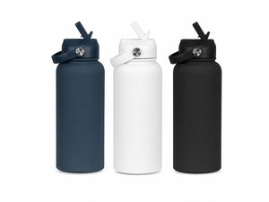 Promotional ステンレススチールラバーコーティングボトル（1L）