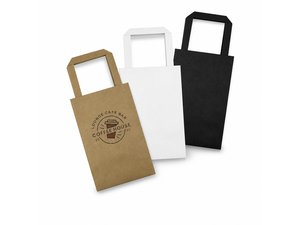 Promotional 小さな紙袋 - フラットハンドル (209 x 133mm)