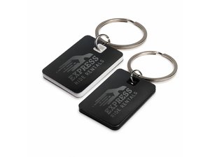 Promotional 長方形ステンレス製キーホルダー