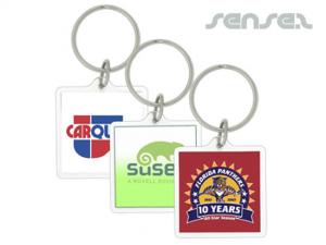 正方形のアクリルキーチェーン