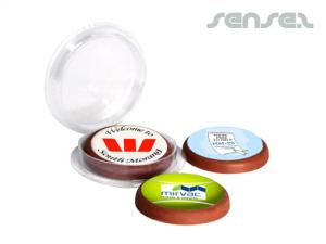 ノベルティ フルカラープリントチョコレートディスク