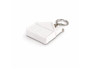 Promotional 家の形の測定テープキーホルダー