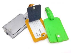 ノベルティ 人工皮革荷物タグ（エンボス加工）