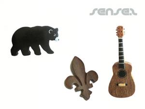 ノベルティ カスタムシェイプ木製マグネット