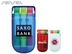 ノベルティ フロスト蛍光ペンセット