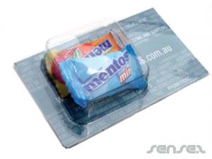 ノベルティ 名刺菓子シェル