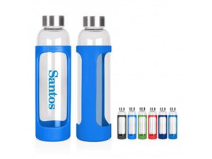 Promotional スリーブ付きグラスドリンクボトル（600ml）
